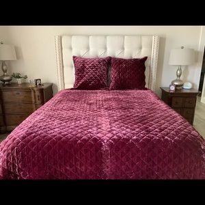 Pottery Barn Coverlet and Euro Sham Covers